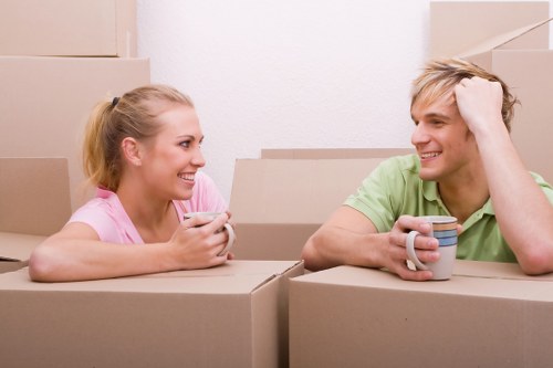 Secure storage support for office relocation services in Andstorage with office furniture and files