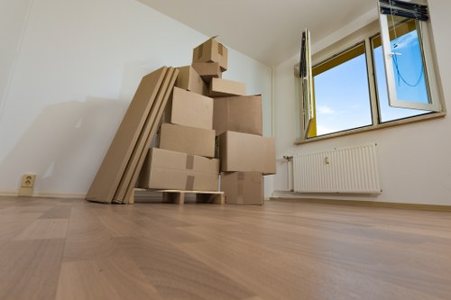 Local Andstorage van service loading furniture carefully