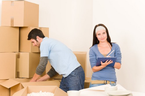 Planning a storage transfer with a removal van