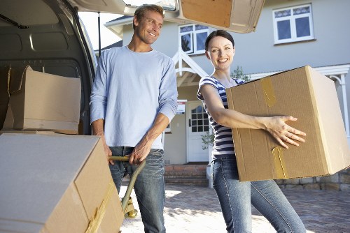 A moving truck in Andstorage supporting storage and transportation needs